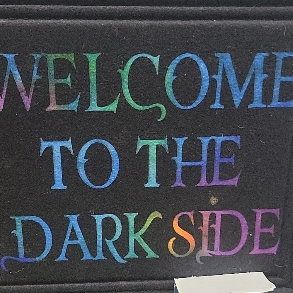 Colorful Skull Welcome Mat. Goth, Hallowee. Holidays.